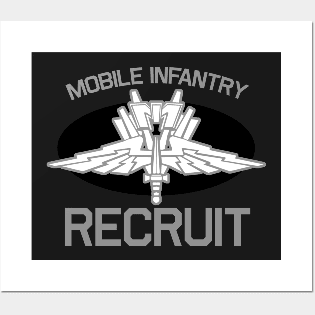 Starship Troopers Mobile Infantry Recruit Wall Art by PopCultureShirts